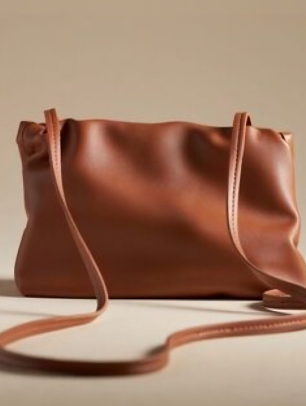 By Anthropologie Cinched Faux-Leather Clutch In Copper